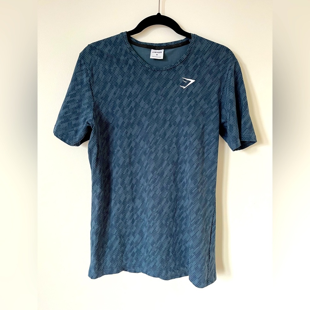 Gymshark Men’s Teal Critical Regular Fit Workout Tee Size Medium - Picture 1 of 8